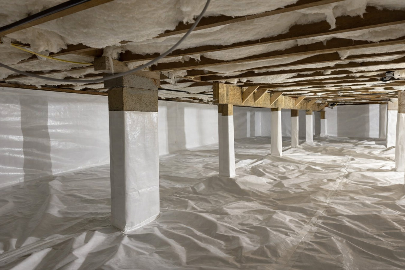 Crawl space vapor barrier